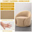 Fauteuil demi-tonneau pivotant rembourré Aunna-198877772