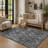 Vintage Boho Area Rug - Washable Non Slip Low Pile Rug-887442862-885313668