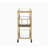 Adamsen Mirrored & Champagne Finish Serving Cart