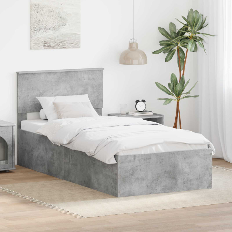 Bed, Small Single (2'6), Concrete Grey