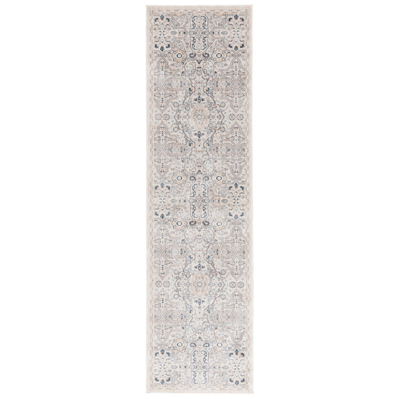 Sutton 96" x 26" Medallion Wool and Synthetic Runner Rug