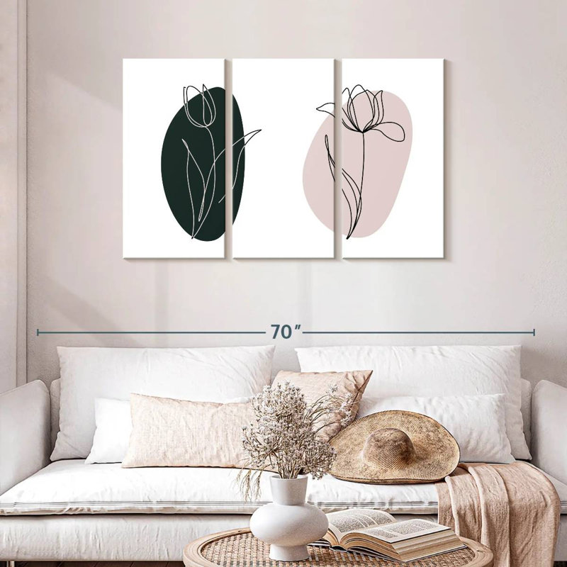 Fleur de tulipe Harnek, H 28 po x l 45 po