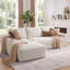 Canapé d'angle Cloud de 264 cm (104 po), canapé modulaire moderne en velours côtelé sans armature, en forme de L, avec assise profonde, méridienne à gauche ou à droite, aucun assemblage requis pour le salon ou la chambre à coucher-1882808628-1882808631