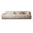 Beige Velvet Modular Sofa cushion couch