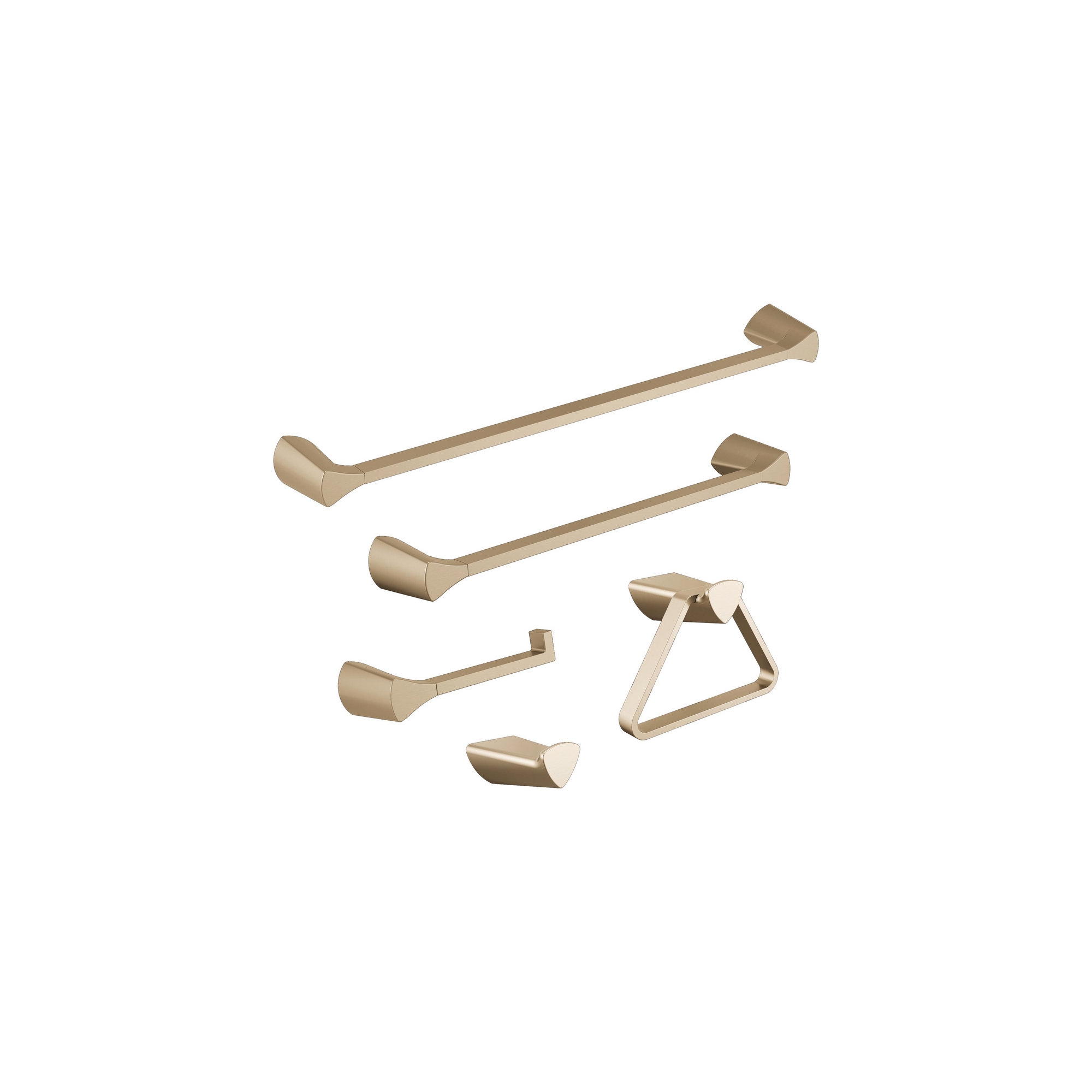 Zura Vertical Wall Mount Toilet Paper Holder, Champagne Bronze
