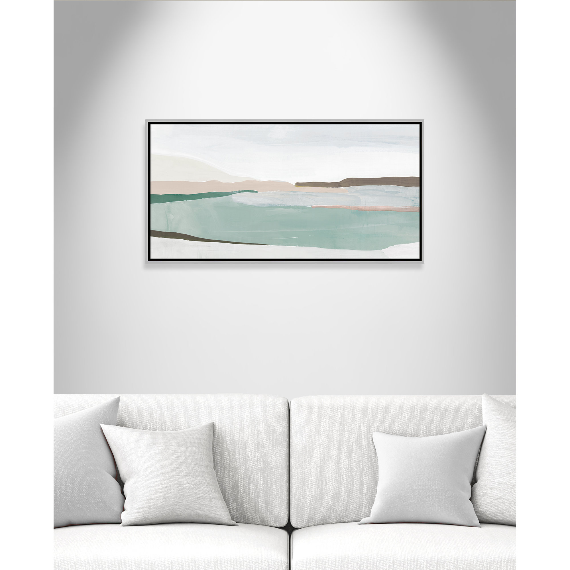 Sole Of The Land II, Silver, 19.5" H x 37.5" W x 2" D