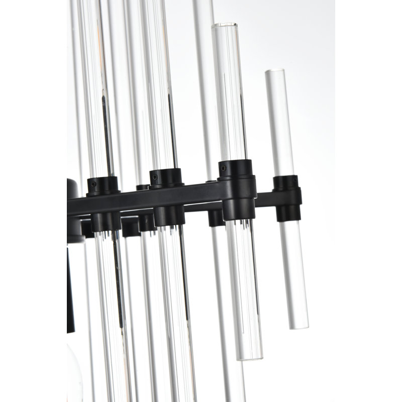 Francene 6 - Light Unique/Statement Pendant, Black
