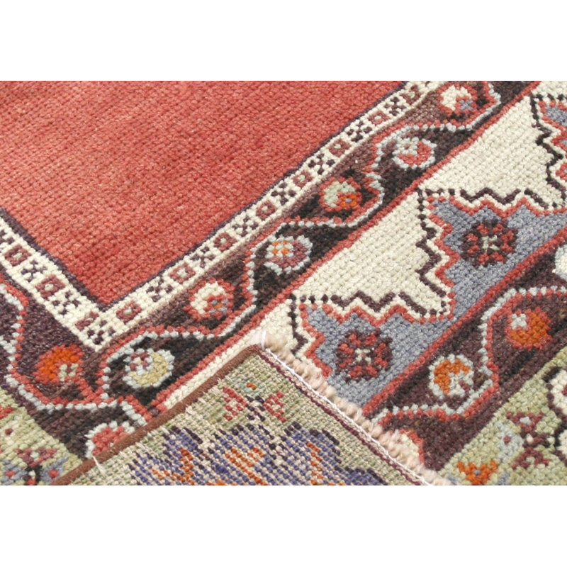 One-of-a-Kind 3'2" X 5'7" 1960s Wool Area Rug in