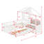 Lit House avec canapé, lit plateforme avec deux tiroirs et tablette de rangement-1217940153
