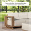 258.064cm Wide U-Shaped Wood Patio Sectional Set with Cushions