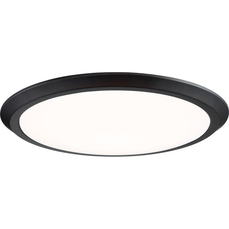 Diem LED Flush Mount, 1.25" H x 7.75" W x 7.75" D, Oil Rubbed Bronze