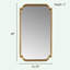 Miroir mural festonné en bois