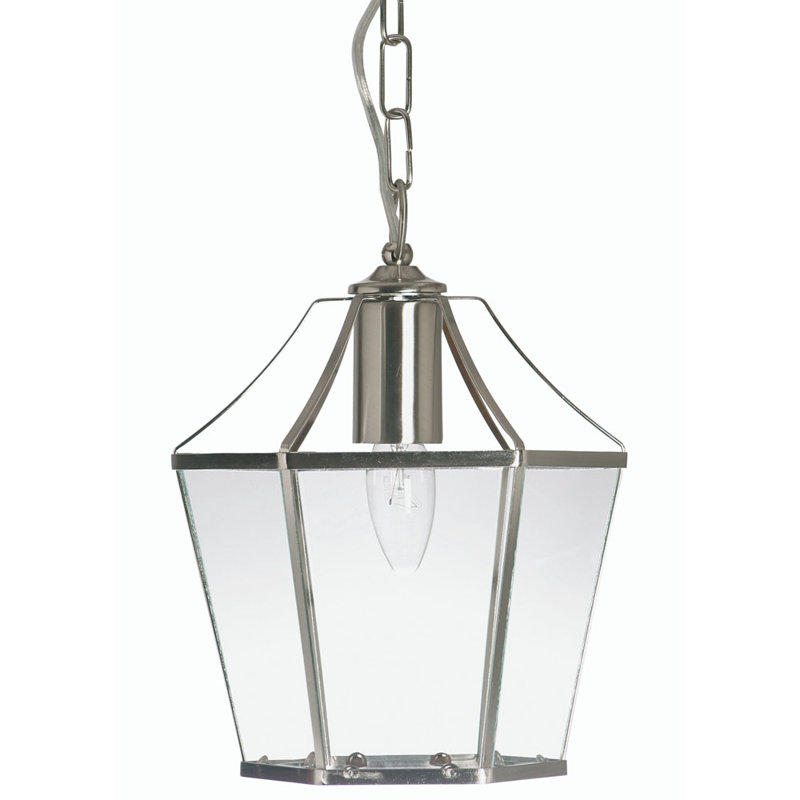 Bulwell 1 - Light Lantern Pendant, Antique Chrome