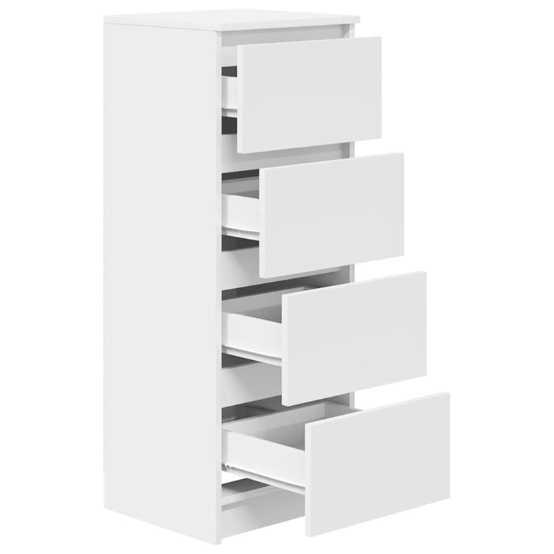 Sideboard 37.5X35x99 Cm Engineered Wood, White