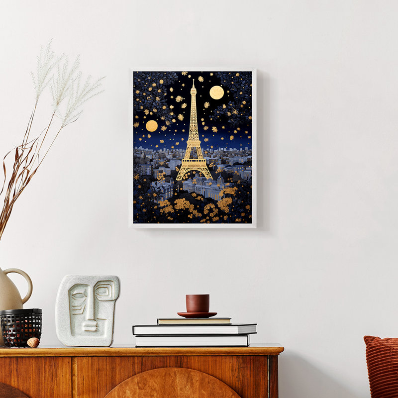 Paysages de la série Cccx - reproduction encadrée de qualité supérieure - prête à être accrochée - aucun clou requis