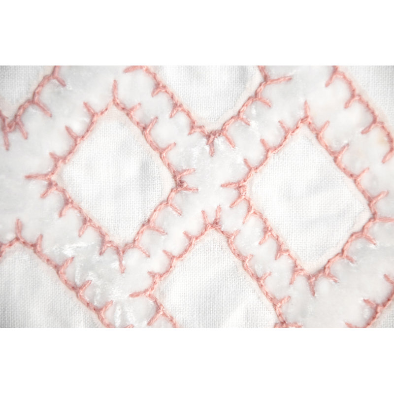 Net Linen Square Pillow Cover & Insert, Apricot