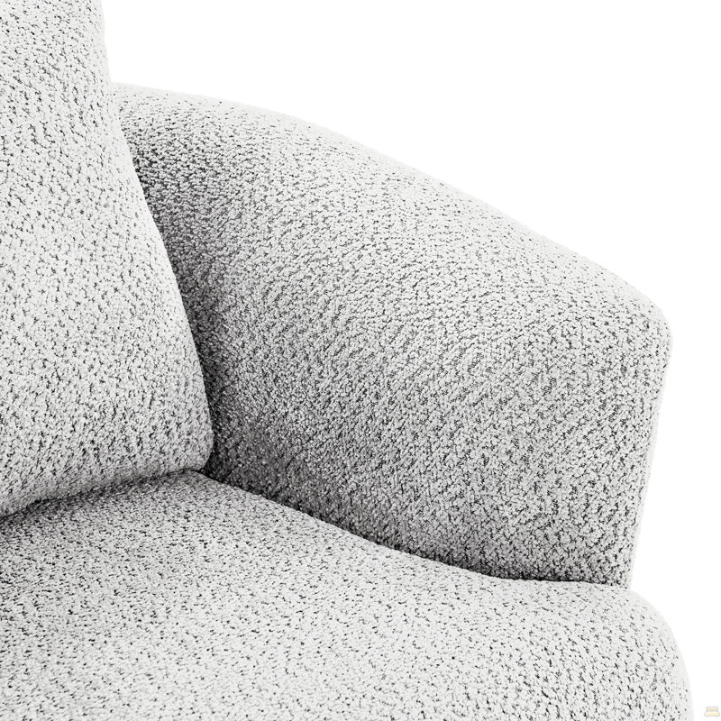 Fauteuil pivotant à 360 °, fauteuil d'appoint 38,2 po, fauteuil pivotant rembourré