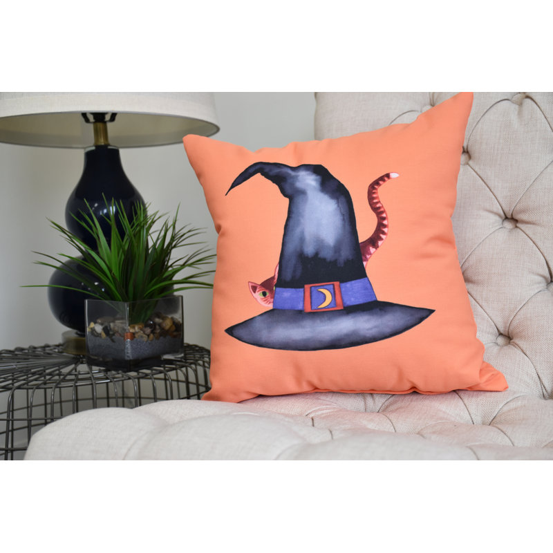 Housse et insert de coussin carré Witches Brew, 16 po x 16 po, Orange