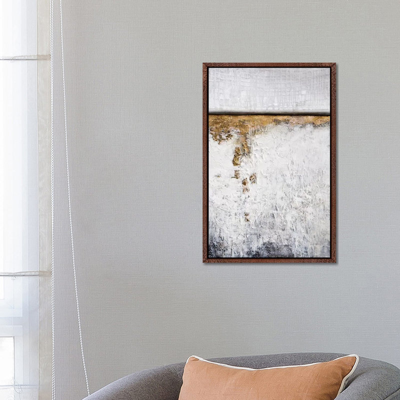 Out Of The Depths - Painting on Canvas, 66.04 cm H x 45.72 cm W, Classic Brown Wood Framed