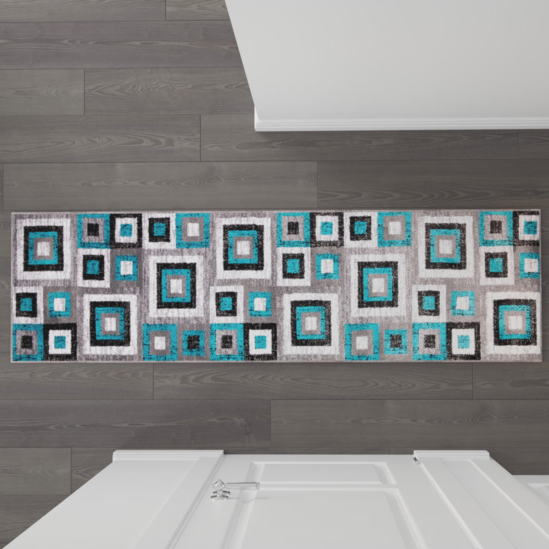 Gideon Collection Geometric Indoor Rug, Runner 2' x 7'