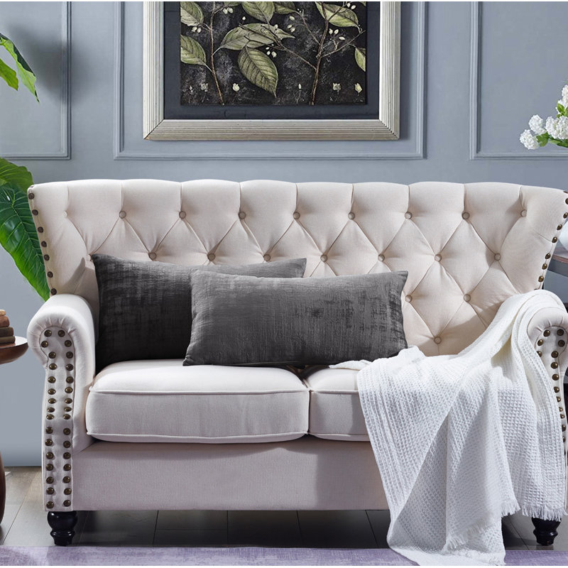 Rectangular Lumbar Cushion Cover, Steeple Grey