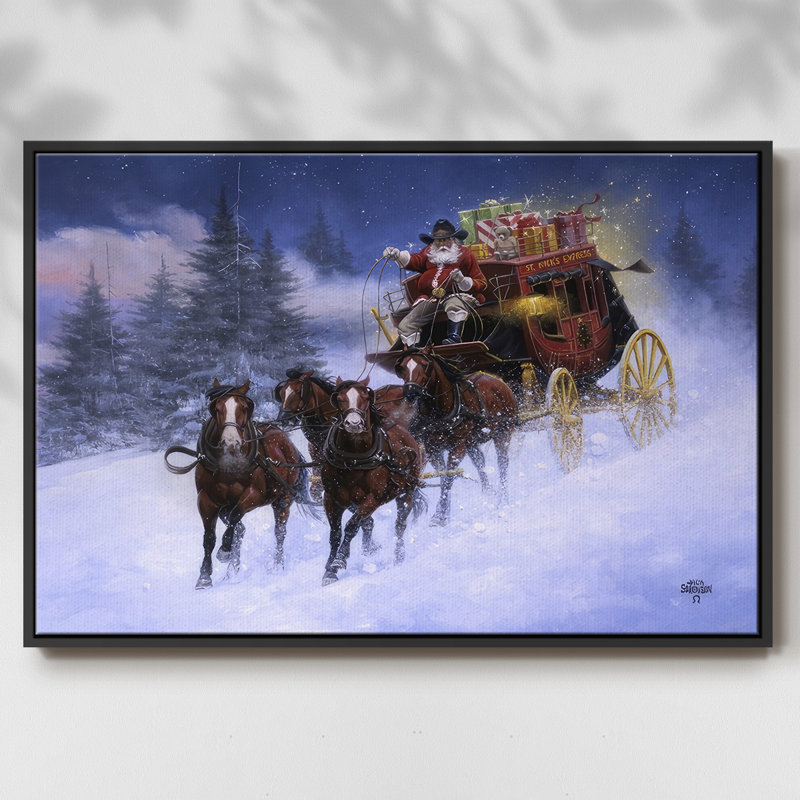 Nick's Express, reproduction d'art sur toile, Noir, H 17 po x l 25 po x P 1,5 po