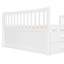 Lit de jour double avec lit gigogne simple et tiroirs, lit double-306471398