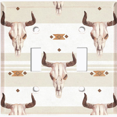 Plaque murale Indian Indian Bull Skull