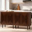 Ensemble d'armoire buffet 2 pièces avec tablettes réglables, armoire de rangement de grande capacité pour le salon, la salle à manger et la chambre à coucher