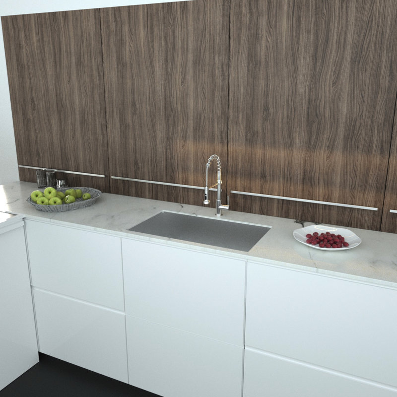 Évier encastré 32 po en acier inoxydable - Lavabo de cuisine 19 po x 9 po avec fonction d'insonorisation et support de séchage 32 po de profondeur 32 po x 19 po x 9 po de réduction du bruit intérieur