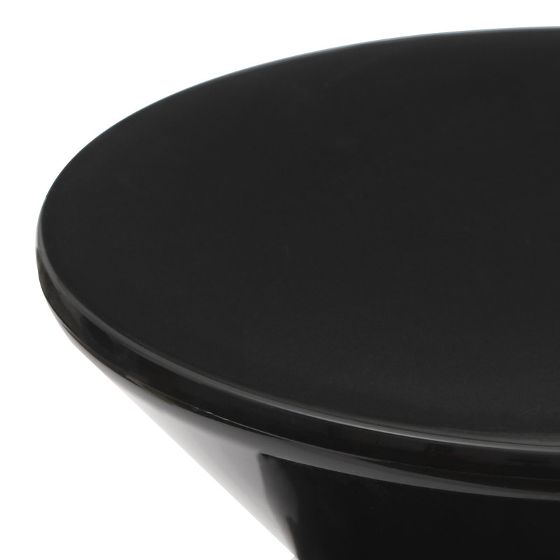 Petit tabouret de table d'appoint moderne avec table de chevet décor pour canapé / canapé, Black