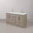 Hunner 60" Carrara White Marble Countertop Bath Vanity in Gray Oak with Faucet-1838001922-1723676696