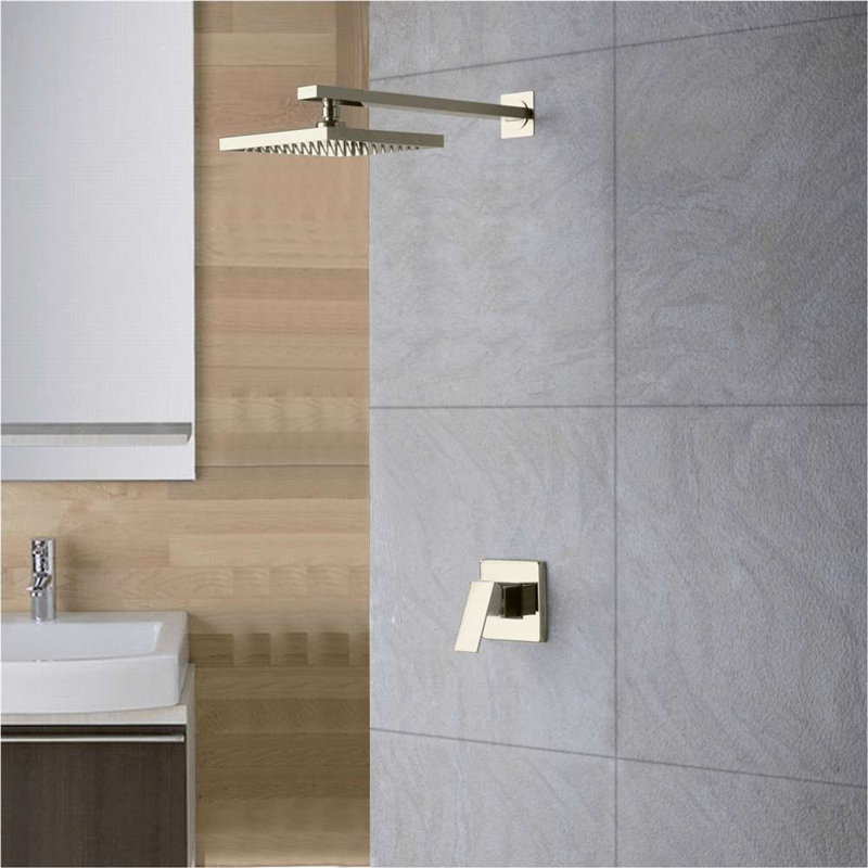 Pomme de douche à pluie murale à DEL avec lumières à changement de couleur alimentées à l'énergie hydraulique