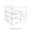 Fauteuil capitonné l 29,5 po-64112040