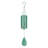 Amayah 28" Classic Steel Outdoor Hanging Wind Bell with Decorative Accents and Integrated Hanging Hook - Patina-128029221