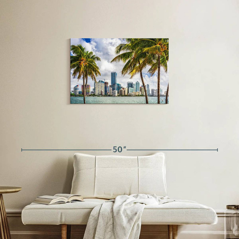 Ravi, centre-ville tropical de Miami, H 20 po x l 30 po
