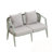 4-piece Lidio with 2 Chairs and soft cushion-463905108