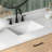 Tidworth 54'' Solid Wood Single Bathroom Vanity with 1.5'' Carrara Quartz Top Sink-1230223159-1211004205