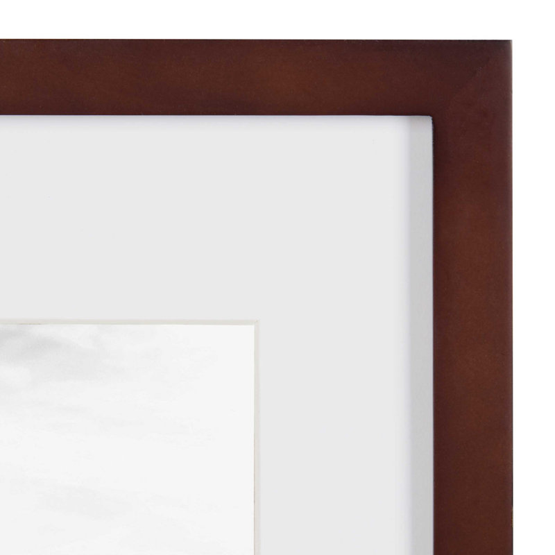 Ensemble de cadres muraux en bois Creason, Noyer brun, 11 po x 14 po, 8 po x 10 po, Paquet de 4