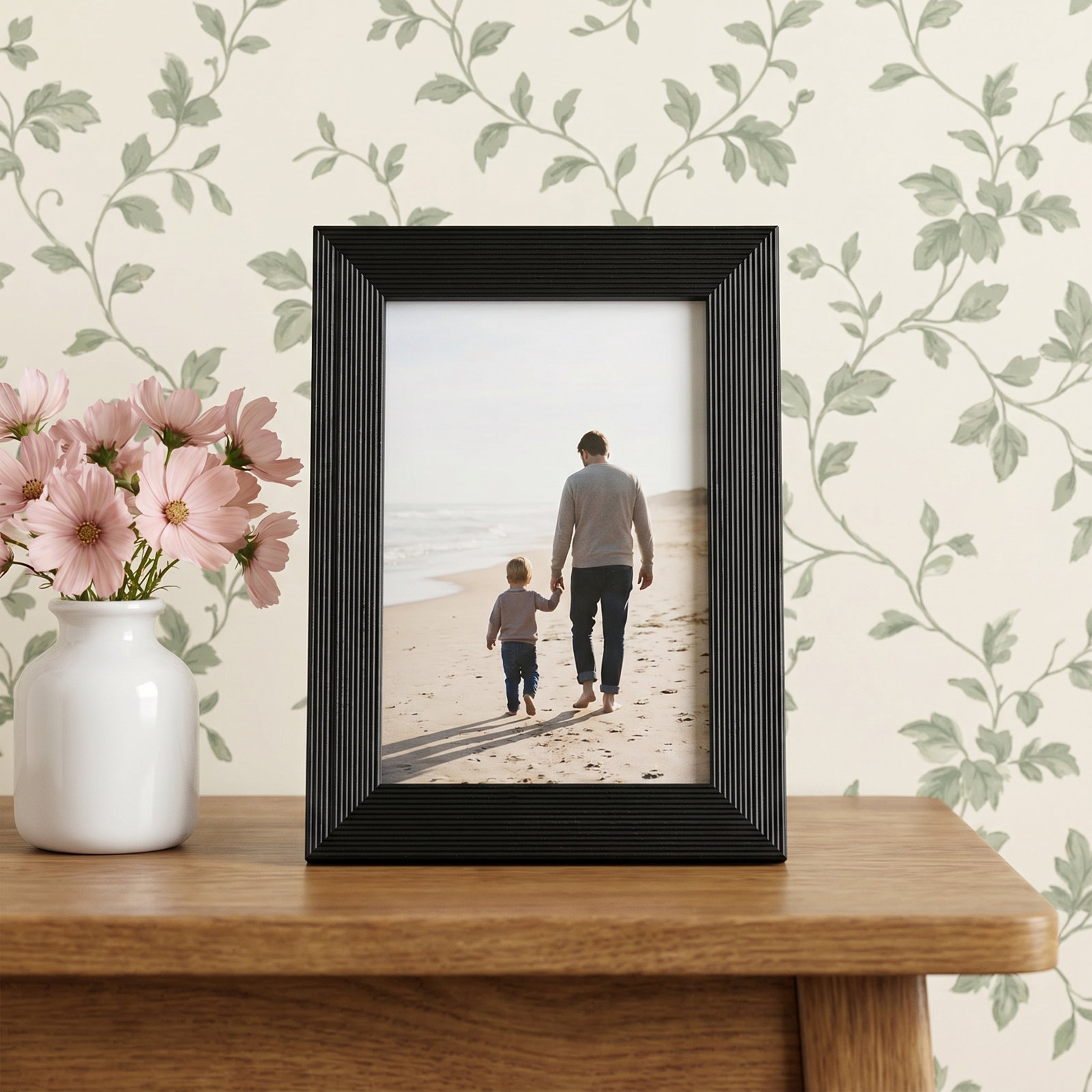Apolline Wood Picture Frame, Ebony, 4" x 6"