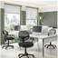Chaise de bureau en filet à dossier moyen Mobili, noir