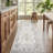 Modern Floral Machine Washable Rug for Living Room, Farmhouse Flower Soft Non Shedding Floor Covering with Non Slip TPR Backing, Indoor Foldable Low Pile Thin Mat-1127282850