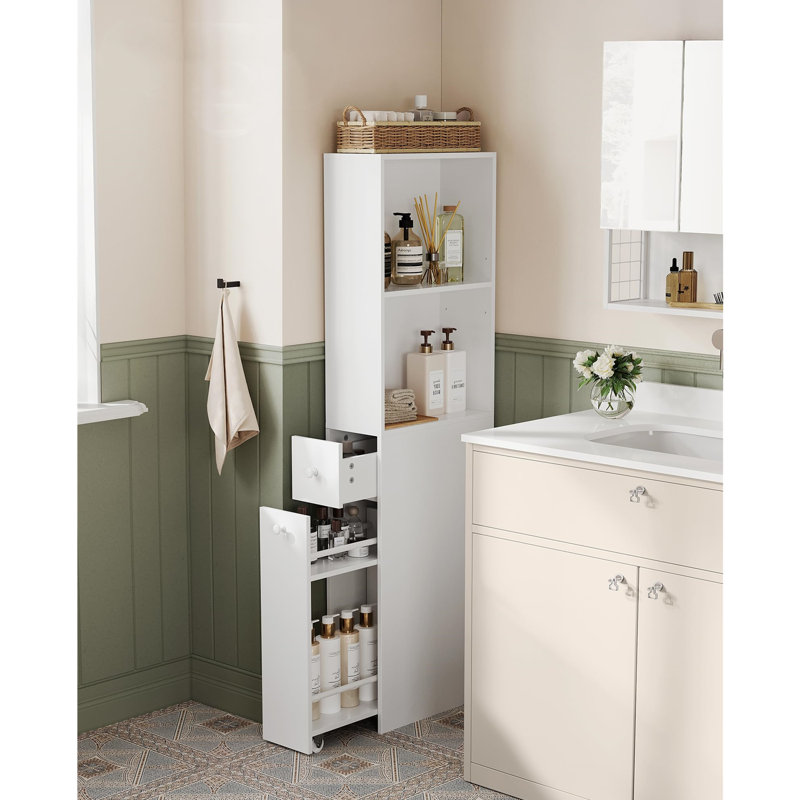 Slim Bathroom Storage Cabinet