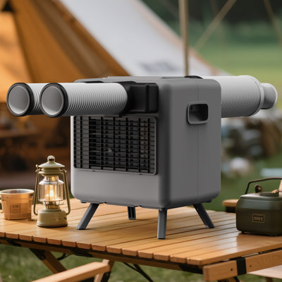Tent Air Conditioner Portable Air Conditioner 3300BTU Air Conditioner Camping Tent Gray Outdoor Event