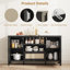 Buffet en rotin avec rangement, armoire de cuisine avec tiroir Farmhouse-18522922-31198084