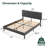 Zinus Cambril 38" Upholstered Platform Bed Frame with Sustainable Bamboo Slats-75227867