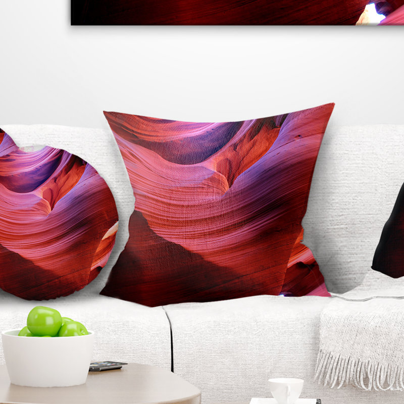 Coussin Antelope Canyon Light Rays, 16 po x 1 po, Coussin décoratif