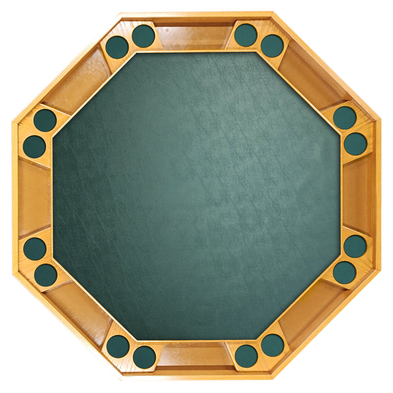 Table de poker 57 po, Pacanier, Vinyle vert