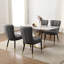 Chaise rembourrée moderne avec structure en métal-456032067