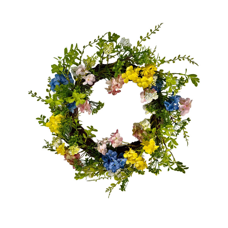 Wreath 22 Inch Artificial Spring Floral